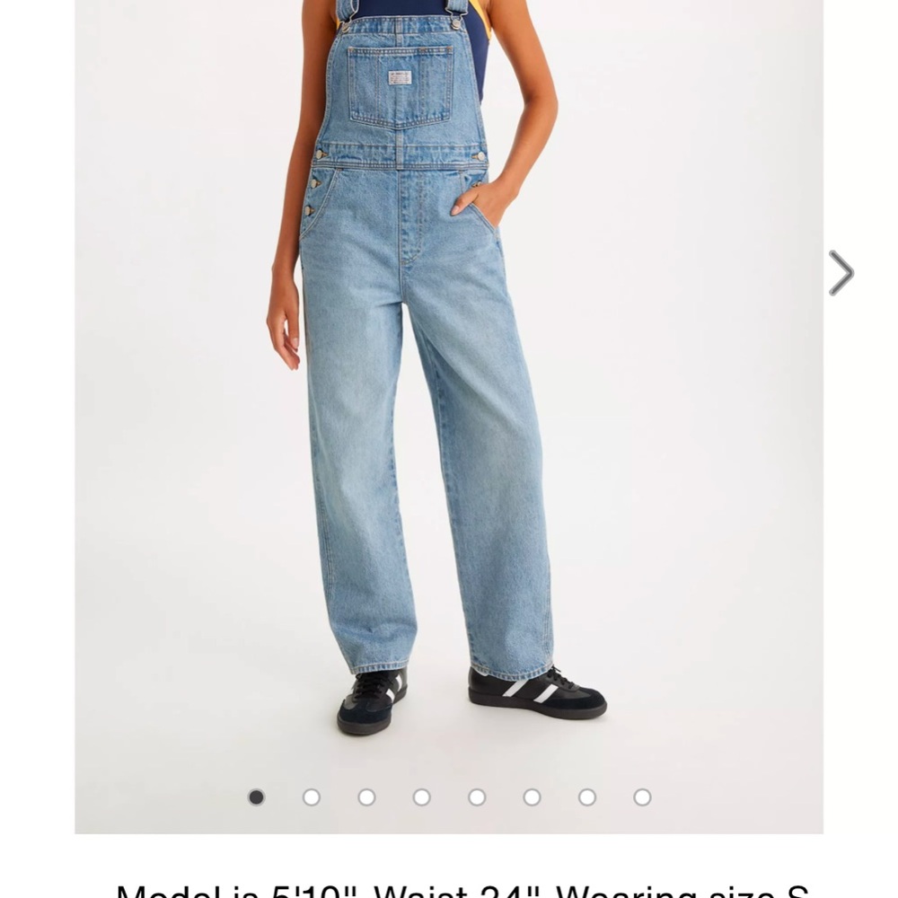 Levi's Blue Denim Overalls